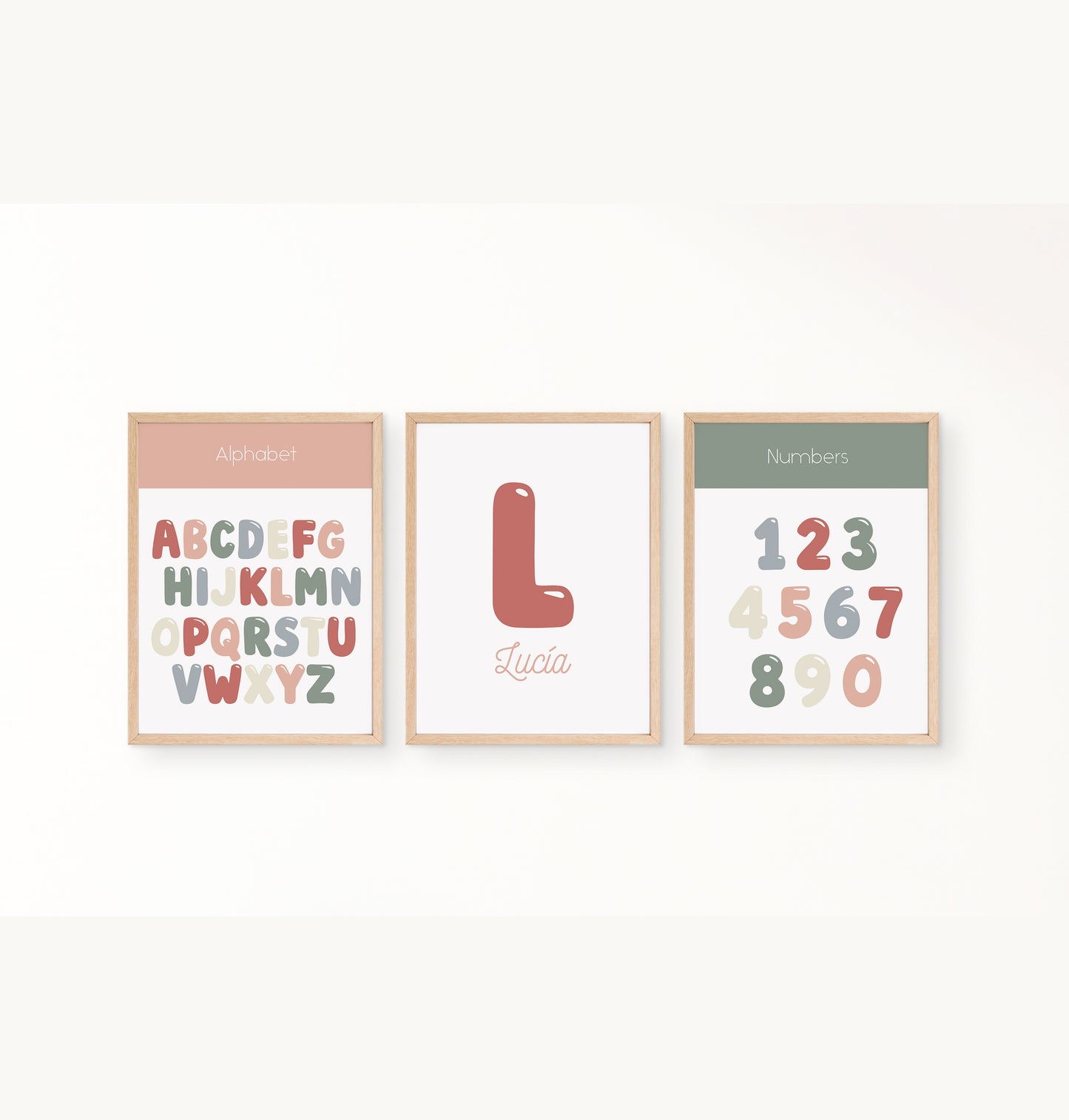 Alphabet & Numbers Print Set